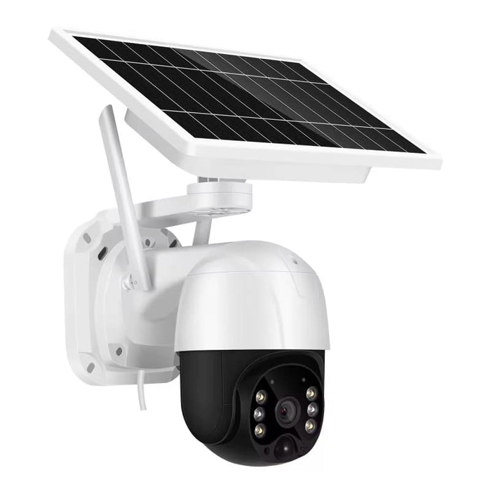 Geosphere SolarGuard Pro – 1080P Solar Powered WiFi PTZ Outdoor Camera with PIR Motion Detection, Full-Color Night Vision & 2-Way Audio